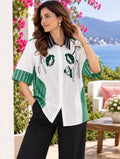 Botanical Green Panel Shirt